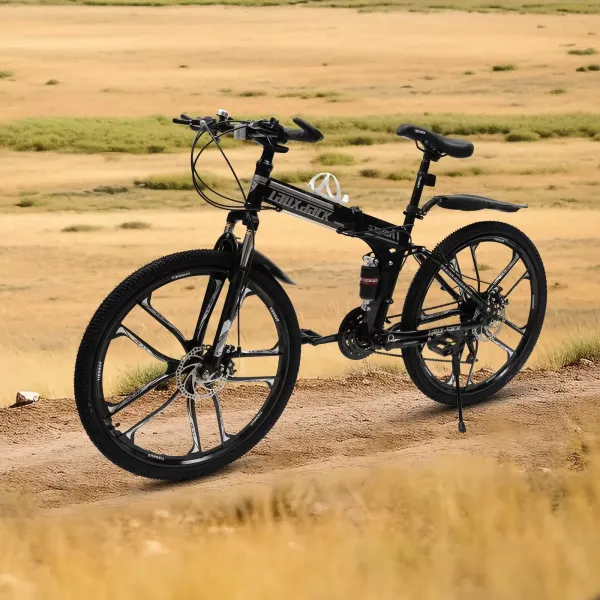 MTB kolo Double Shock skládací kolo z uhlíkových vláken s kotoučovou brzdou s unisex taškou na kolo 26" MTB kolo Double Shock skládací kolo z uhlíkových vláken s kotoučovou brzdou s unisex taškou na kolo 26"
