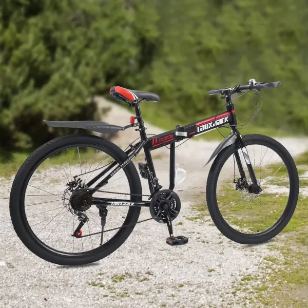 26" horské kolo pro muže, skládací kolo s blatníkem, 21 rychlostí, kola s dvojitou kotoučovou brzdou 26" horské kolo pro muže, skládací kolo s blatníkem, 21 rychlostí, kola s dvojitou kotoučovou brzdou