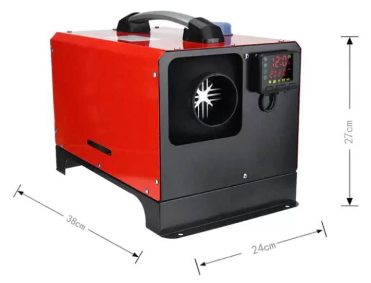 Dieselový ohřívač 8KW s LCD termostatem pro auto, nákladní auto, autobus, karavan, podstavec