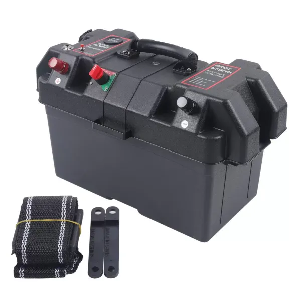 Box Boat Motor Battery Box Elektrický motor Venkovní nafukovací člun Obytný vůz Duální USB porty Baterie Power Boat Box Boat Motor Battery Box Elektrický motor Venkovní nafukovací člun Obytný vůz Duální USB porty Baterie Power Boat