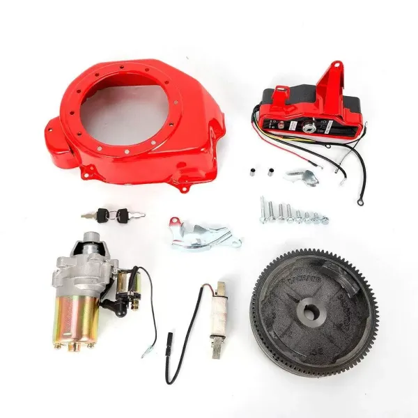 Elektrická startovací sada setrvačníkový motor kompatibilní s Honda GX160 GX200 Elektrická startovací sada setrvačníkový motor kompatibilní s Honda GX160 GX200