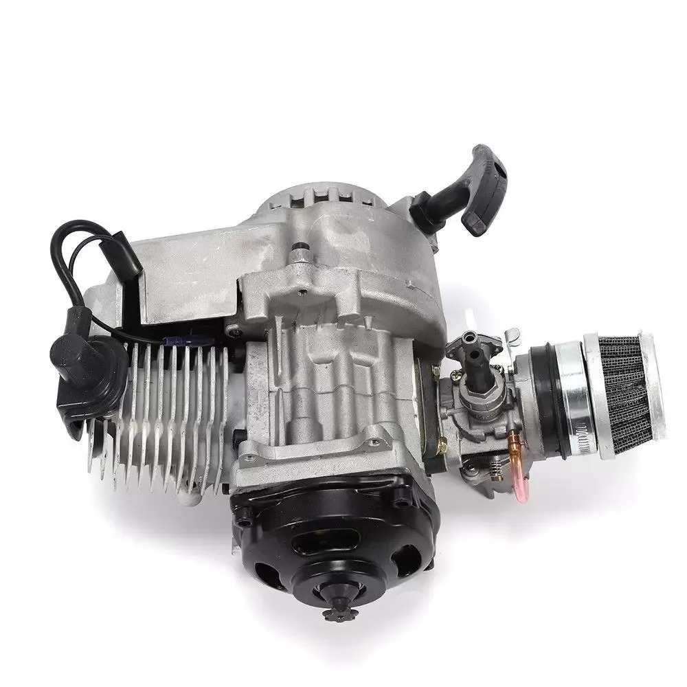 Hliníkový mini motocyklový motor pro motor 49cc Motor Kapesní kolo s karburátorem s Dirt-Bike Cross Mini ATV Multiuse Bell