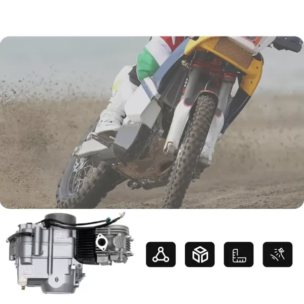 Sada motoru 125 ccm Plně automatický top elektrický startér Pitbike Cross 4-rychlostní manuální startér pro CRF50 XR50 Z50 Sada motoru 125 ccm Plně automatický top elektrický startér Pitbike Cross 4-rychlostní manuální startér pro CRF50 XR50 Z50
