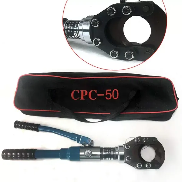 Hydraulická řezačka kabelů CU Alu Nástroj na řezání telefonních kabelů 50mm