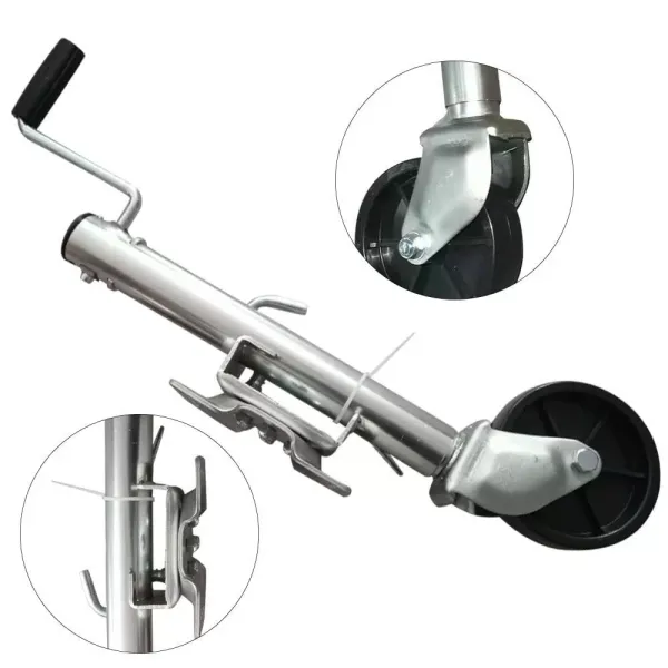 1200 LB Automatic Jockey Wheel - Jockey Wheel s 60mm kovovým ráfkem pro auto, přívěs, karavan, přívěs
