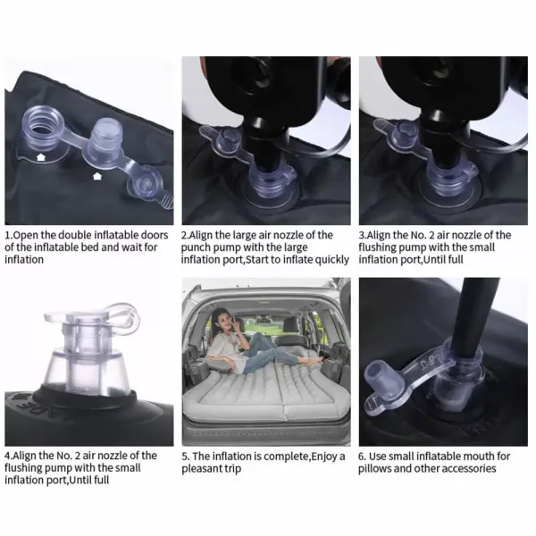 Auto matrace Nafukovací matrace SUV Camping Air Matrace nafukovací postel pro venkovní kempingové aktivity