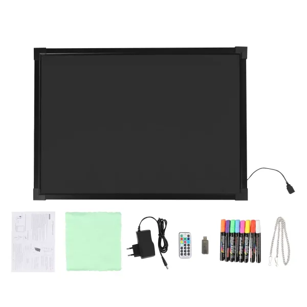 DIY světelná reklamní cedule – 50 cm x 70 cm – s dálkovým ovládáním a 8 neonovými tužkami – reklamní cedule pro kavárnu, bar (bez baterie) DIY světelná reklamní cedule – 50 cm x 70 cm – s dálkovým ovládáním a 8 neonovými tužkami – reklamní cedule pro kavárnu, bar (bez baterie)