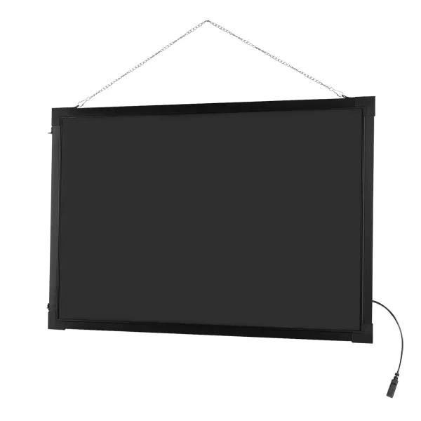 LED nástěnka 60 cm x 80 cm s dálkovým ovládáním a 8 neonovými pery, DIY design pro kavárnu, bar, restauraci, svatbu