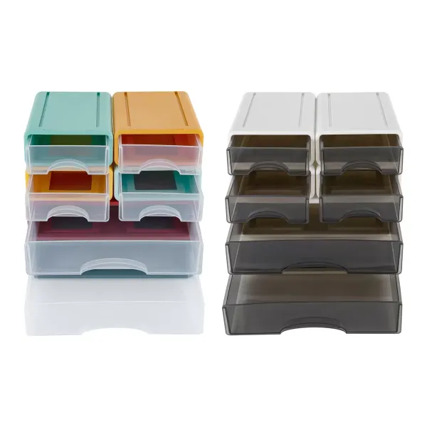 6ks stolní organizér Barevný stolní úložný box s 6ks stolní organizér Barevný stolní úložný box s