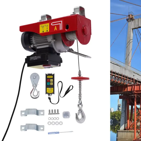 Elektrický naviják 440LBS 230V s bezdrátovým dálkovým ovládáním Elektrický naviják 440LBS s dálkovým ovládáním a popruhy