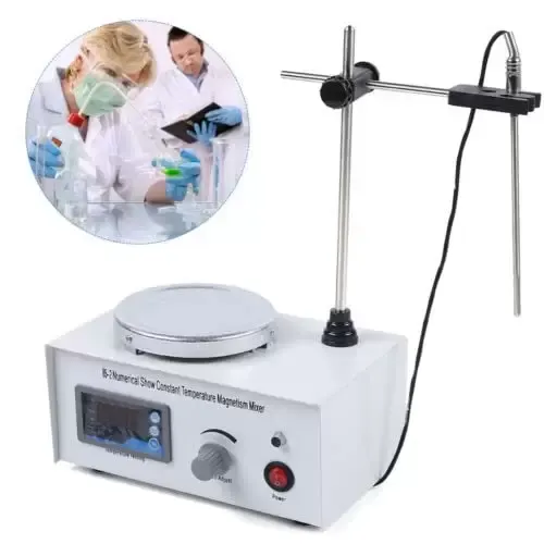 Laboratorní magnetický generátor 2400rpm 1000ml 300W 220V digitální displej teploty a rychlosti s varnou deskou