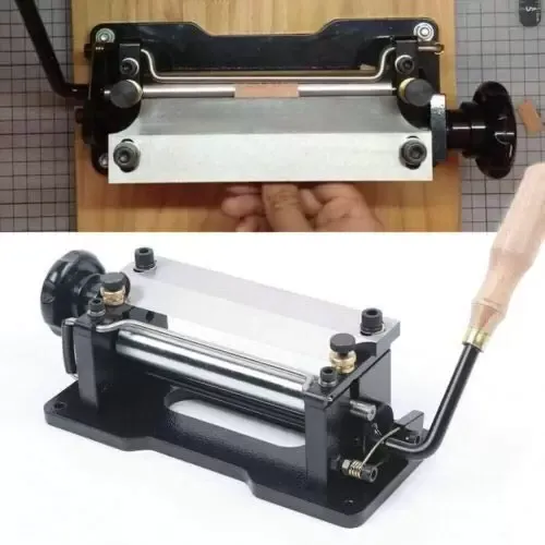 32 x 18 x 18 cm Ruční štípačka na štípání kůže Skiver Lopata Stroj pro ruční výrobu kůže Skiving Paring Peeling