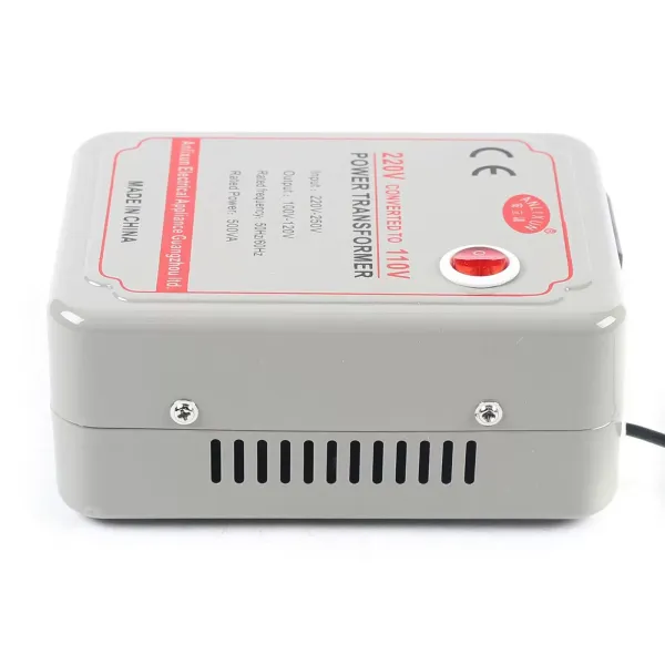 Měnič napětí 220-250 V na 100-120 V, pro elektrospotřebiče, s napětím 220-250 V (500 W)