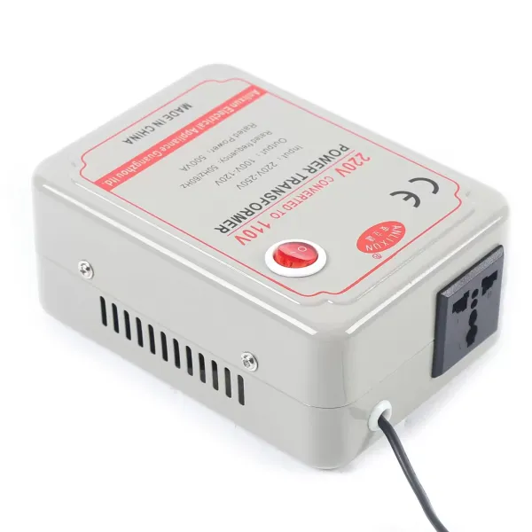 Měnič napětí 220-250 V na 100-120 V, pro elektrospotřebiče, s napětím 220-250 V (500 W) Měnič napětí 220-250 V na 100-120 V, pro elektrospotřebiče, s napětím 220-250 V (500 W)