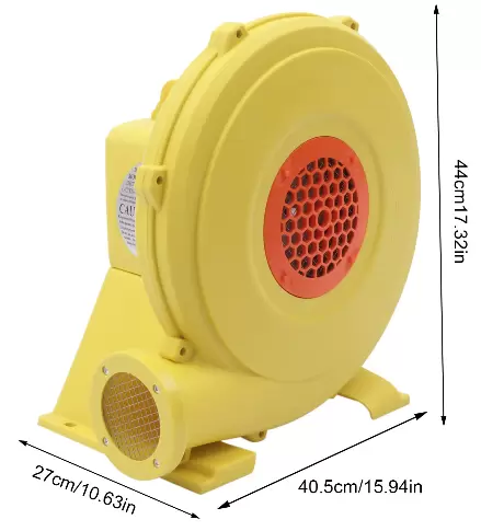 Elektrický ventilátor Profesionální foukací vzduchový ventilátor 350 W 220 V Radiální ventilátor sací ventilátor 360 m³/h (750 W)