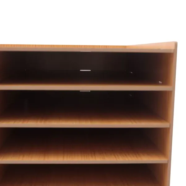 Dřevěný držák dokumentů - Přihrádka na dokumenty - Stolní organizér - pro pořadač papíru A4