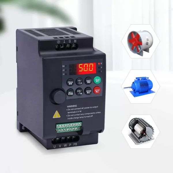 AC 220V/0,75KW 1HP 4A CNC VFD jednofázový na 3fázový měnič pro řízení otáček vřetenového motoru