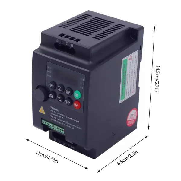 AC 220V/0,75KW 1HP 4A CNC VFD jednofázový na 3fázový měnič pro řízení otáček vřetenového motoru AC 220V/0,75KW 1HP 4A CNC VFD jednofázový na 3fázový měnič pro řízení otáček vřetenového motoru