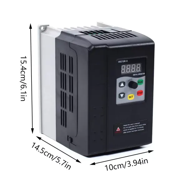 Frekvenční měnič 380V AC 1,5KW VFD regulátor rychlosti 3fázový AC invertorový motor s rotačním proudem