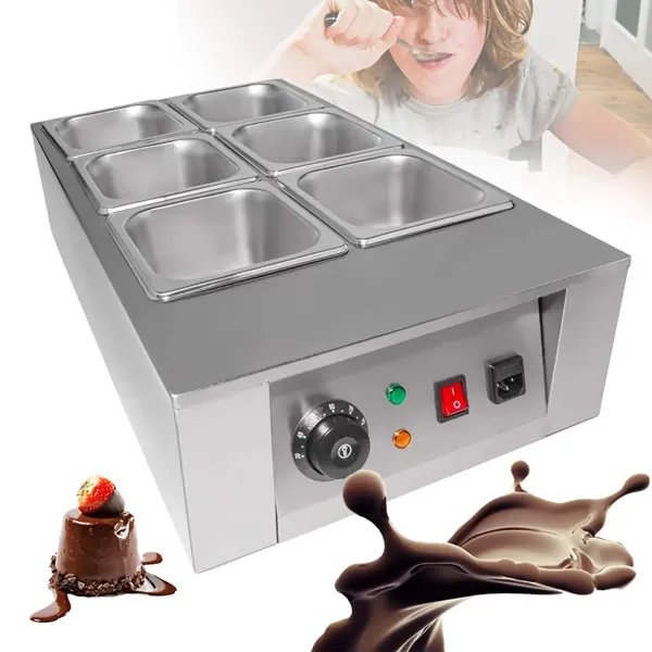 Čokoládové fondue sada,Sada ovládání teploty tavičů čokolády,Čokoládové fondue 220V 1kW