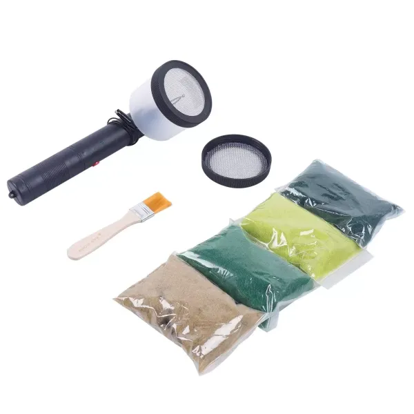 Mini flockovací stroj pro focking zahradního statického aplikátoru trávy Mini flockovací stroj pro focking zahradního statického aplikátoru trávy
