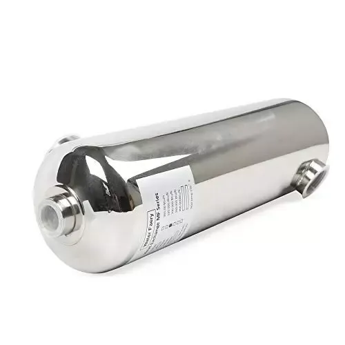 Nerezový výměník tepla pro systém ohřevu bazénu, 485 x 134 mm, 60 kW