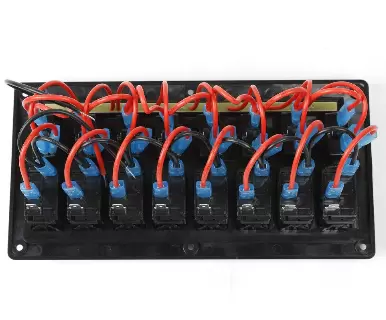 Panel kolébkového spínače LED 3 v 1 8 rychlostí