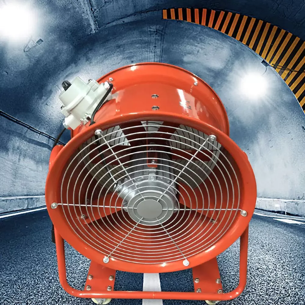 18" přenosný axiální ventilátor 3450 ot./min, 1100 W, kovový průmyslový odsavač odolný proti výbuchu