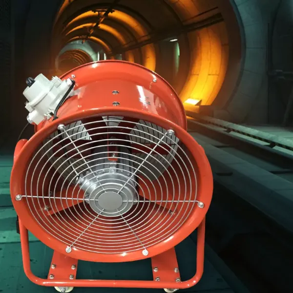 18" přenosný axiální ventilátor 3450 ot./min, 1100 W, kovový průmyslový odsavač odolný proti výbuchu