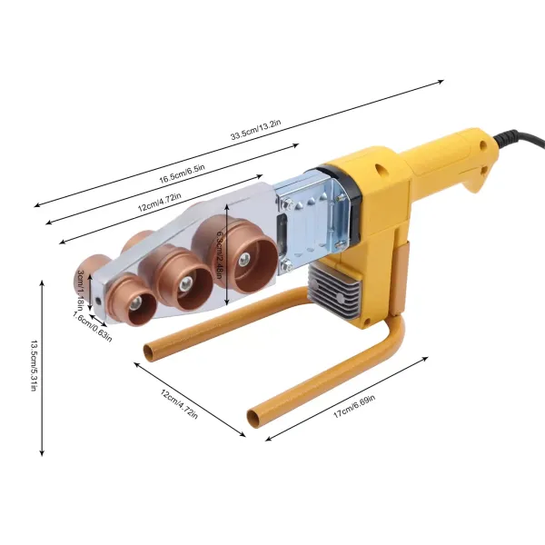 Svářečka s digitálním displejem pro PPR PE PP (20-63 mm)