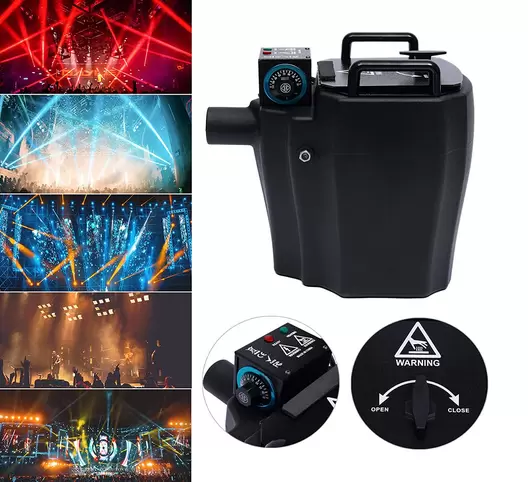 3500 W mlhovač – stabilní a přenosný – Kapacita (10 kg/22 lb – 12 l/3 galony vody) – Na Halloween, Vánoce, svatební párty a divadelní představení