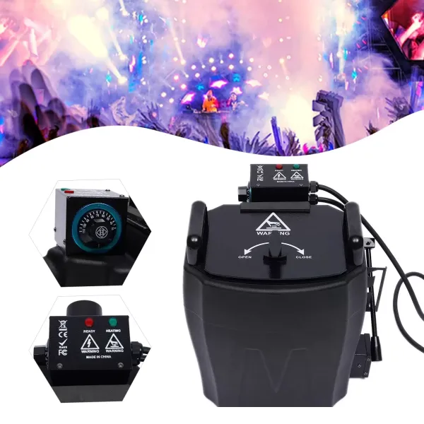 3500 W mlhovač – stabilní a přenosný – Kapacita (10 kg/22 lb – 12 l/3 galony vody) – Na Halloween, Vánoce, svatební párty a divadelní představení