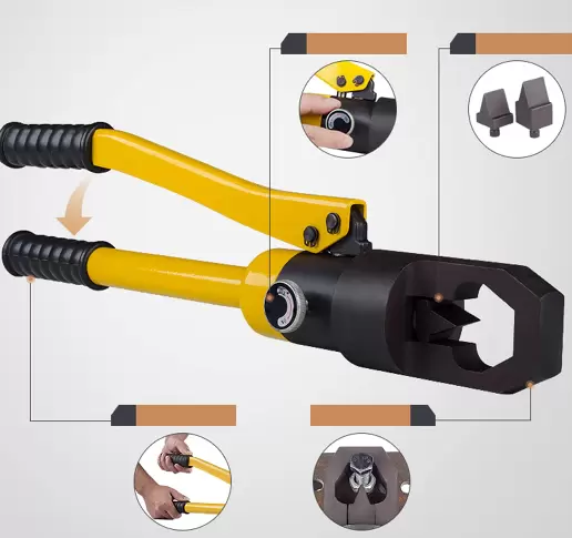 Hydraulický separátor matic, ruční separátor šroubů, s malou řeznou hlavou, řada matic M8-M14, M16-24