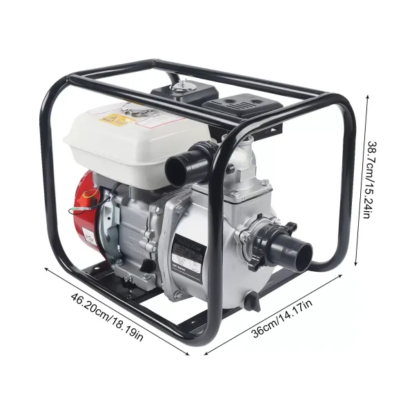 2palcová benzínová vodní pumpa – 8taktní – 3,6 l – 6,5 HP 210 CC motorové čerpadlo