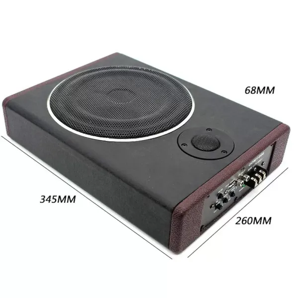 Ultra tenký 8" 600 W 68mm subwoofer do auta Audio do auta Syntetická kůže Dřevěné tělo Dobrý zvukový efekt