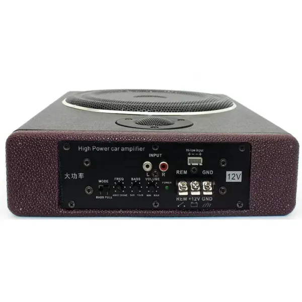 Ultra tenký 8" 600 W 68mm subwoofer do auta Audio do auta Syntetická kůže Dřevěné tělo Dobrý zvukový efekt