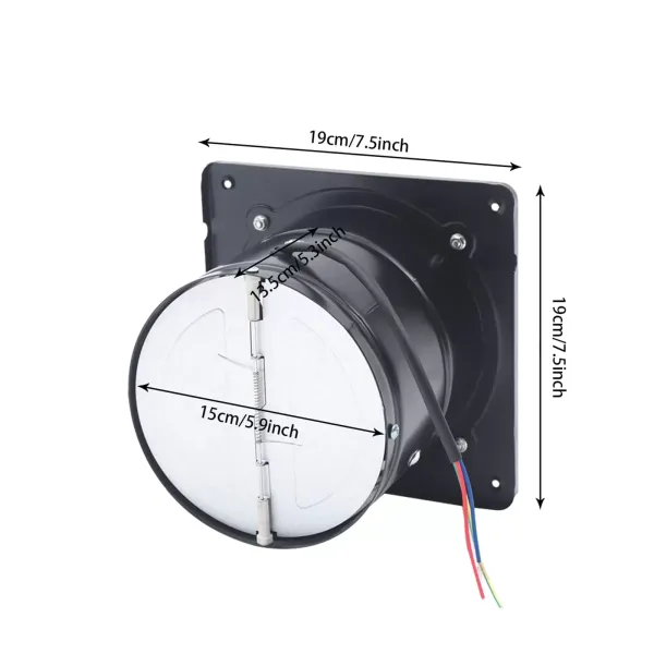 Ventilátor s ochranou proti výbuchu - 40 W - Axiální - S automatickým zpětným ventilem