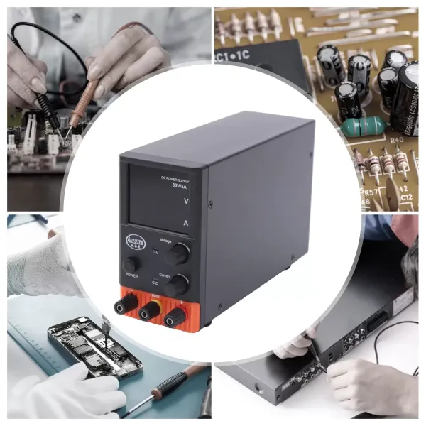 Laboratorní napájecí zdroj 220V 5A DC Nastavitelný se 4místným LED displejem, evropský napájecí kabel Laboratorní napájecí zdroj 220V 5A DC Nastavitelný se 4místným LED displejem, evropský napájecí kabel