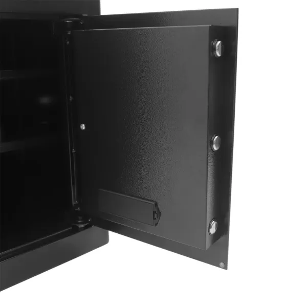 Elektronický klíčový spínač 45 litrů - Vyjímatelná dvojitá přepážka s baterií - Malý trezor 45 cm vysoký