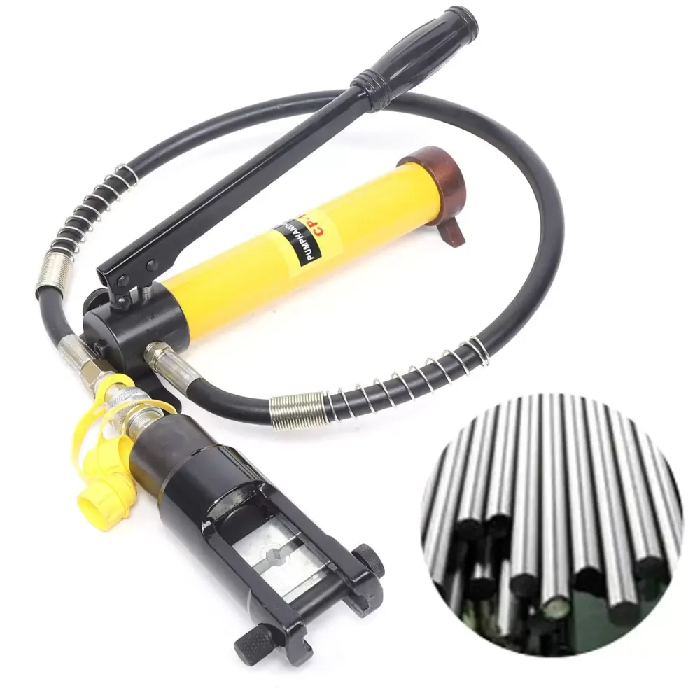 Hydraulické lisovací kleště 12T - Lisovací čelisti - Lisovací kleště - Lisovací kleště 180° - Rotace 16-240 mm²