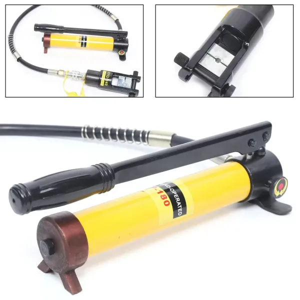 Hydraulické lisovací kleště 12T - Lisovací čelisti - Lisovací kleště - Lisovací kleště 180° - Rotace 16-240 mm²