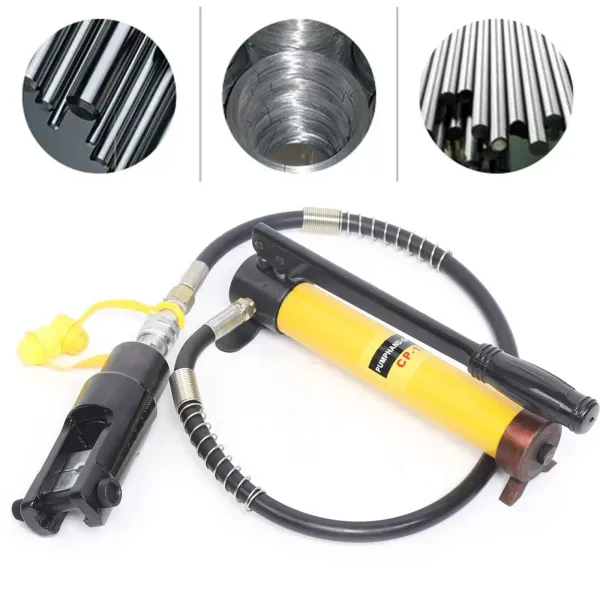 Hydraulické lisovací kleště 12T - Lisovací čelisti - Lisovací kleště - Lisovací kleště 180° - Rotace 16-240 mm²