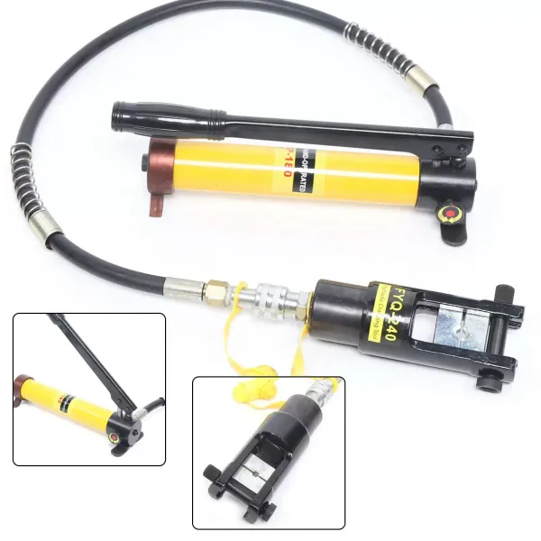 Hydraulické lisovací kleště 12T - Lisovací čelisti - Lisovací kleště - Lisovací kleště 180° - Rotace 16-240 mm² Hydraulické lisovací kleště 12T - Lisovací čelisti - Lisovací kleště - Lisovací kleště 180° - Rotace 16-240 mm²