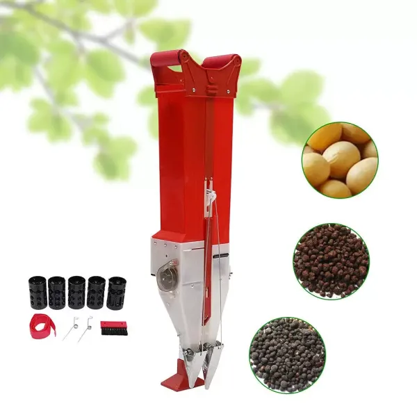 Automatický secí stroj, ruční zahradní kovový přesný secí stroj, ručně nastavitelný secí stroj, kapacita 1,1 kg