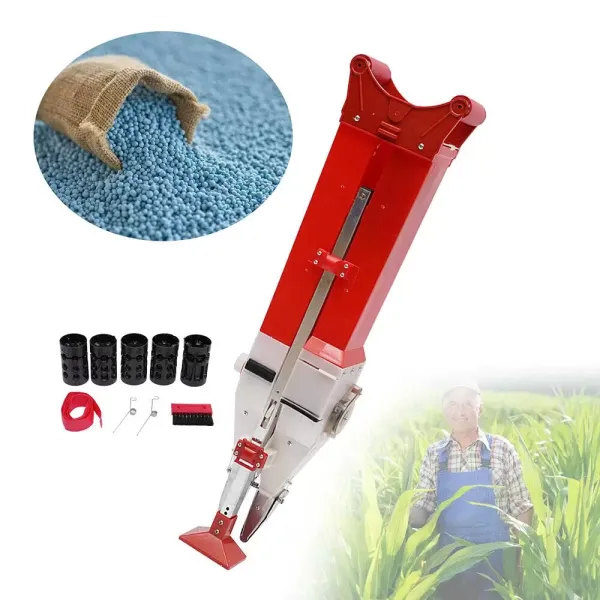 Automatický secí stroj, ruční zahradní kovový přesný secí stroj, ručně nastavitelný secí stroj, kapacita 1,1 kg