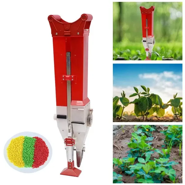 Automatický secí stroj, ruční zahradní kovový přesný secí stroj, ručně nastavitelný secí stroj, kapacita 1,1 kg