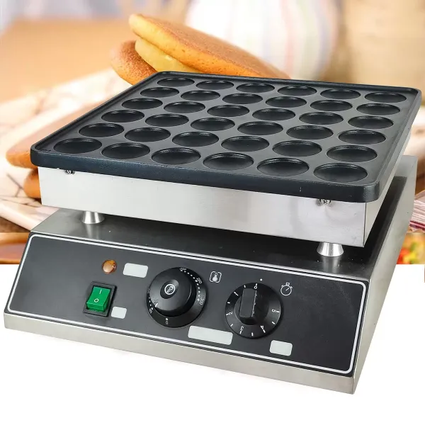 220V 1000W vaflovač na bublinky, 36 otvorů vaflovač z nerezové oceli, vaflovač na bublinková vajíčka v hongkongském stylu