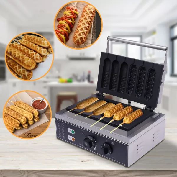 Vaflovač z nerezové oceli - Vaflovač se skořicí - Na vafle a vafle - Nepřilnavý povlak - 1500 W - 50-300 °C Vaflovač z nerezové oceli - Vaflovač se skořicí - Na vafle a vafle - Nepřilnavý povlak - 1500 W - 50-300 °C