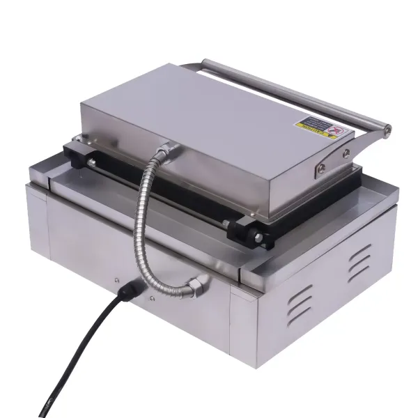 Vaflovač z nerezové oceli - Vaflovač se skořicí - Na vafle a vafle - Nepřilnavý povlak - 1500 W - 50-300 °C