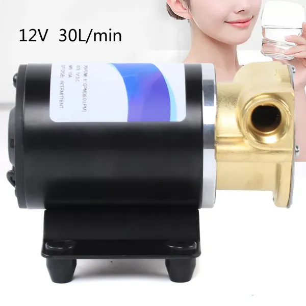 12 V membránové vodní čerpadlo Samonasávací tlakové čerpadlo 30 l/min Pro mytí palub a kotev pro obytné vozy Kuchyň Koupelna Marine